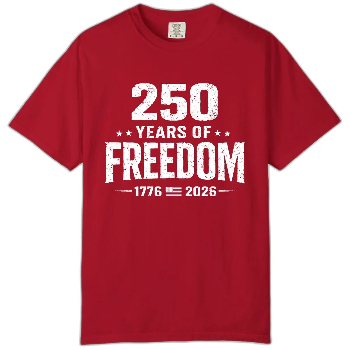 America's 250th Anniversary Freedom Celebration Comfort Color in Red