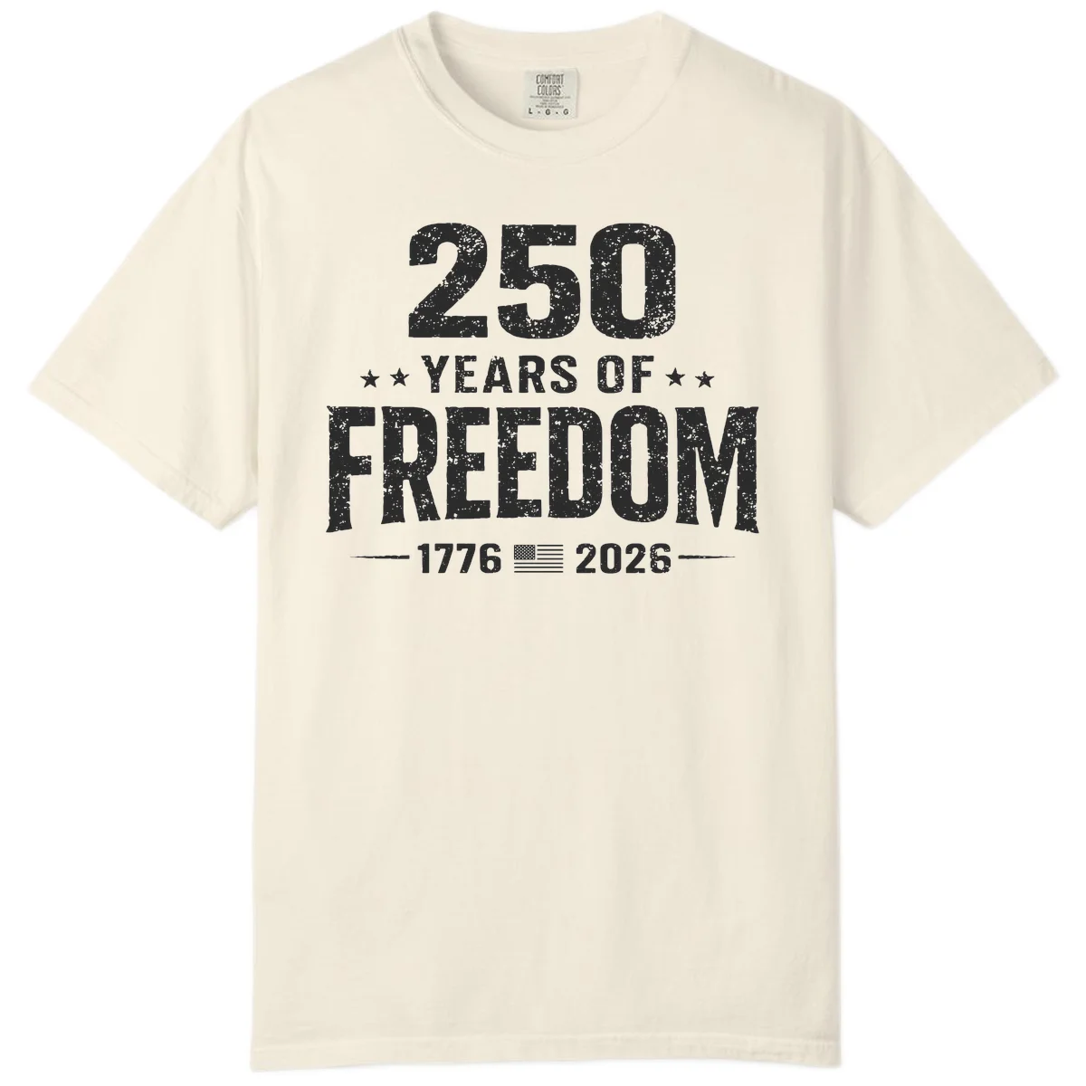 America's 250th Anniversary Freedom Celebration Comfort Color in Ivory