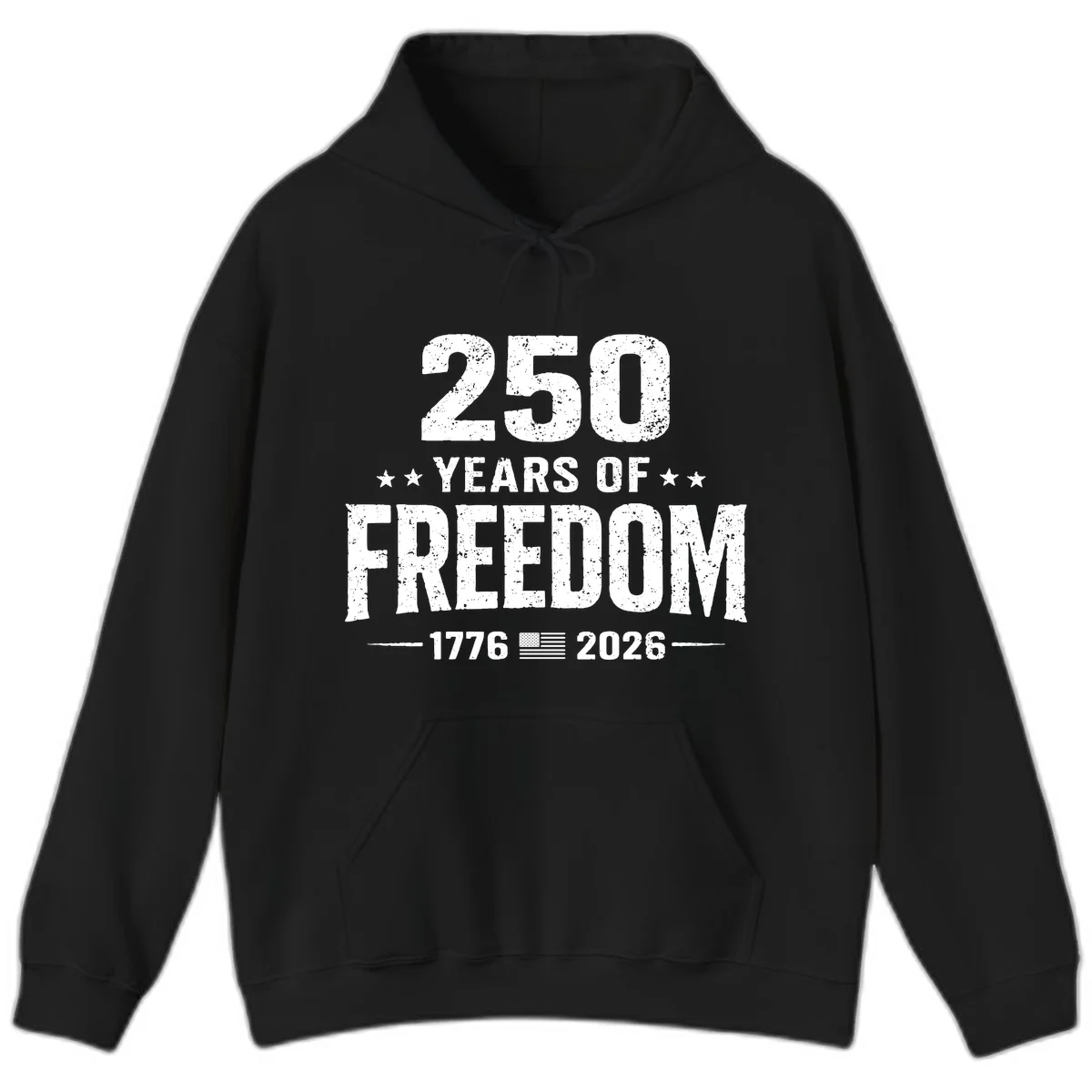 America's 250th Anniversary Freedom Celebration Hoodie in Black
