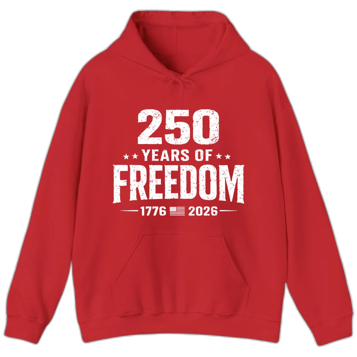 America's 250th Anniversary Freedom Celebration Hoodie in Red