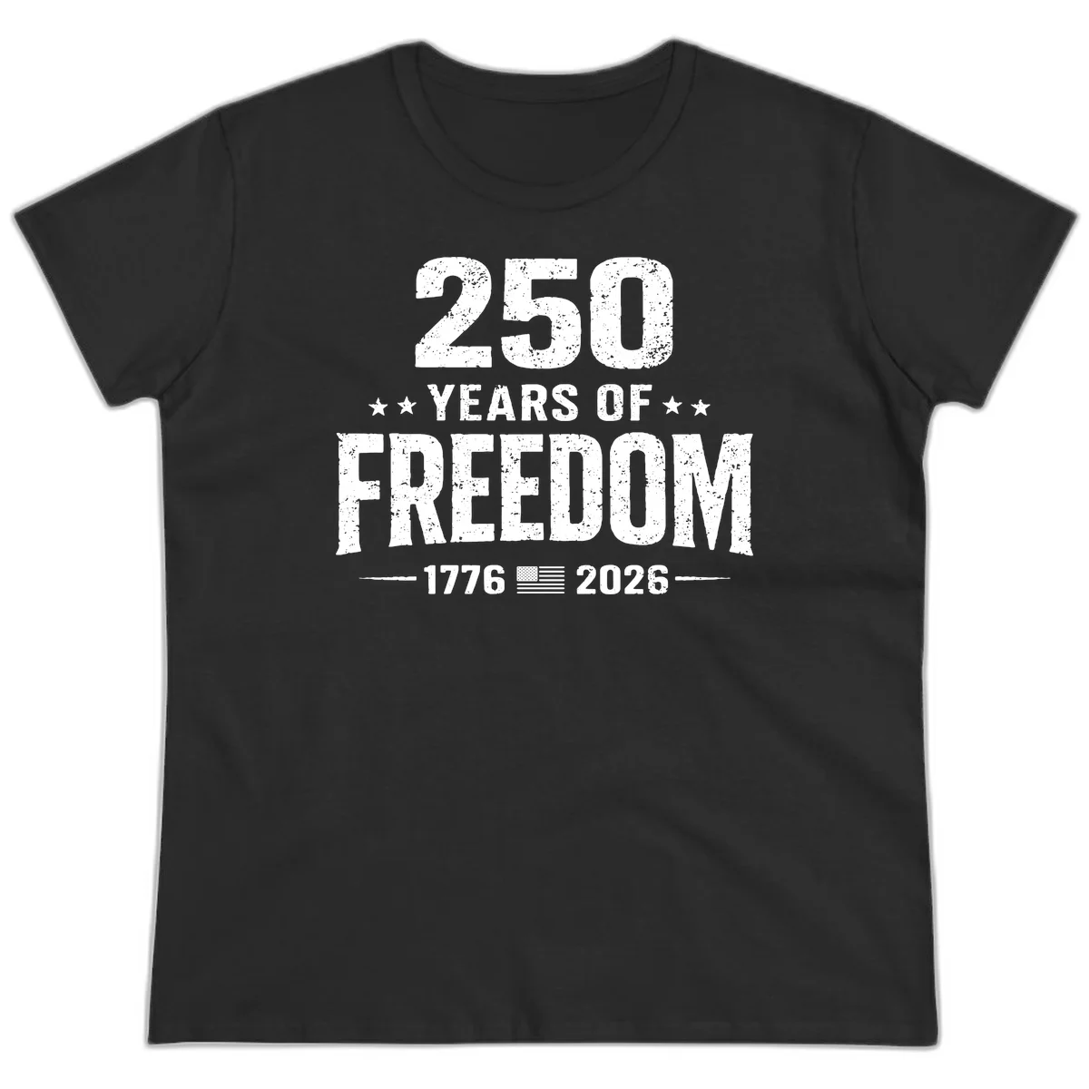 America's 250th Anniversary Freedom Celebration Ladies Tee in Black