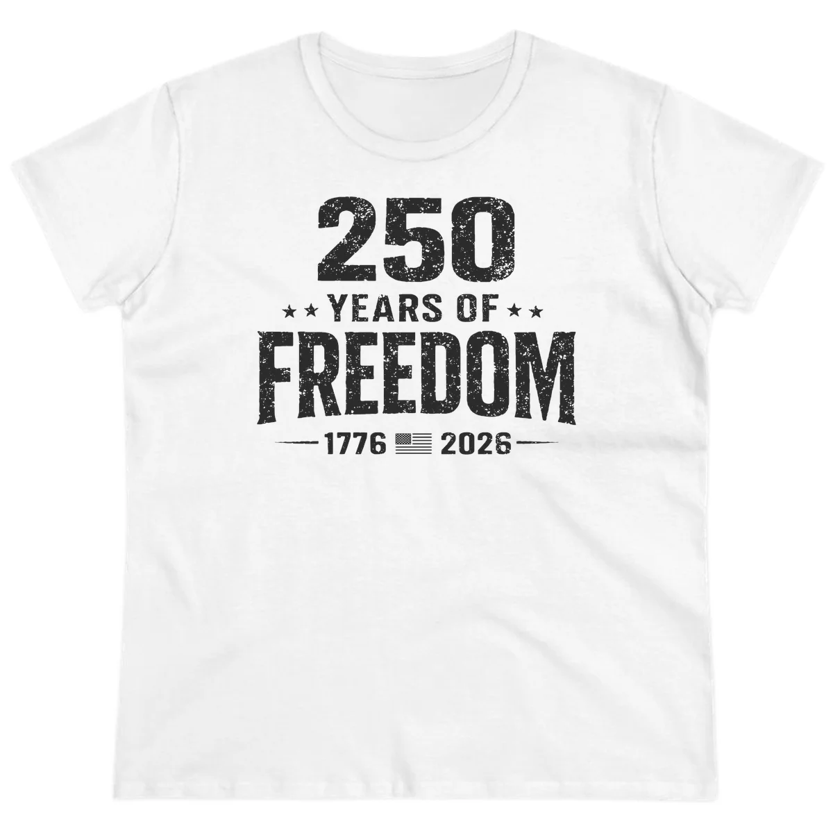 America's 250th Anniversary Freedom Celebration Ladies Tee in White