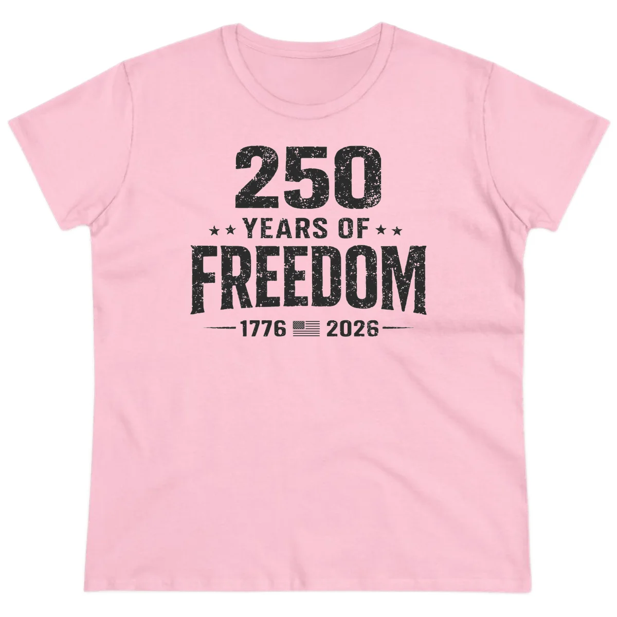 America's 250th Anniversary Freedom Celebration Ladies Tee in Light Pink