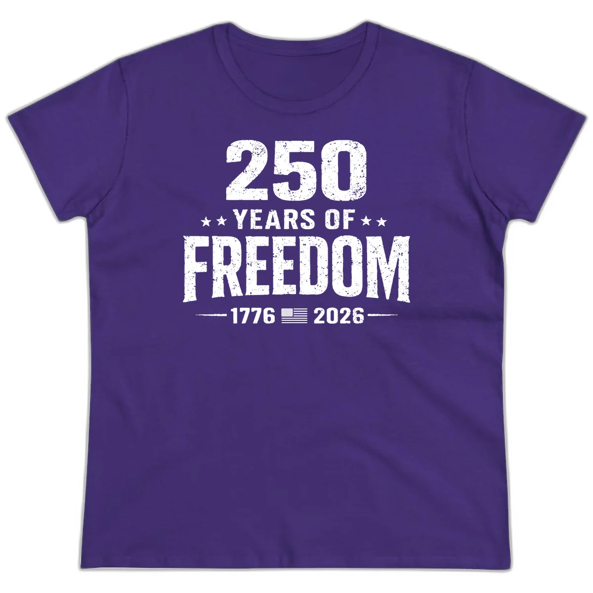 America's 250th Anniversary Freedom Celebration Ladies Tee in Purple