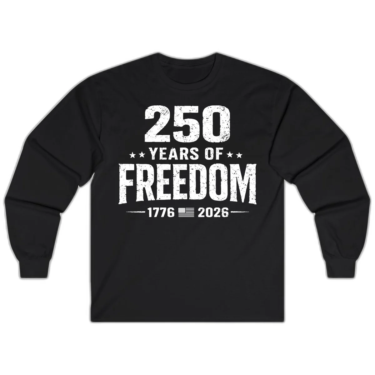 America's 250th Anniversary Freedom Celebration Long Sleeve in Black