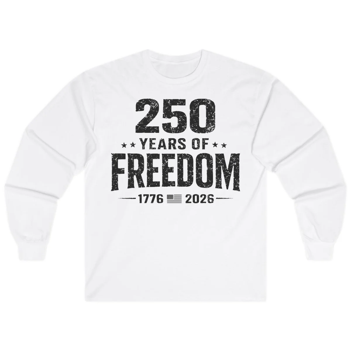 America's 250th Anniversary Freedom Celebration Long Sleeve in White