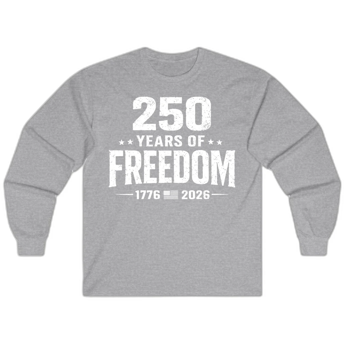 America's 250th Anniversary Freedom Celebration Long Sleeve in Sport Grey