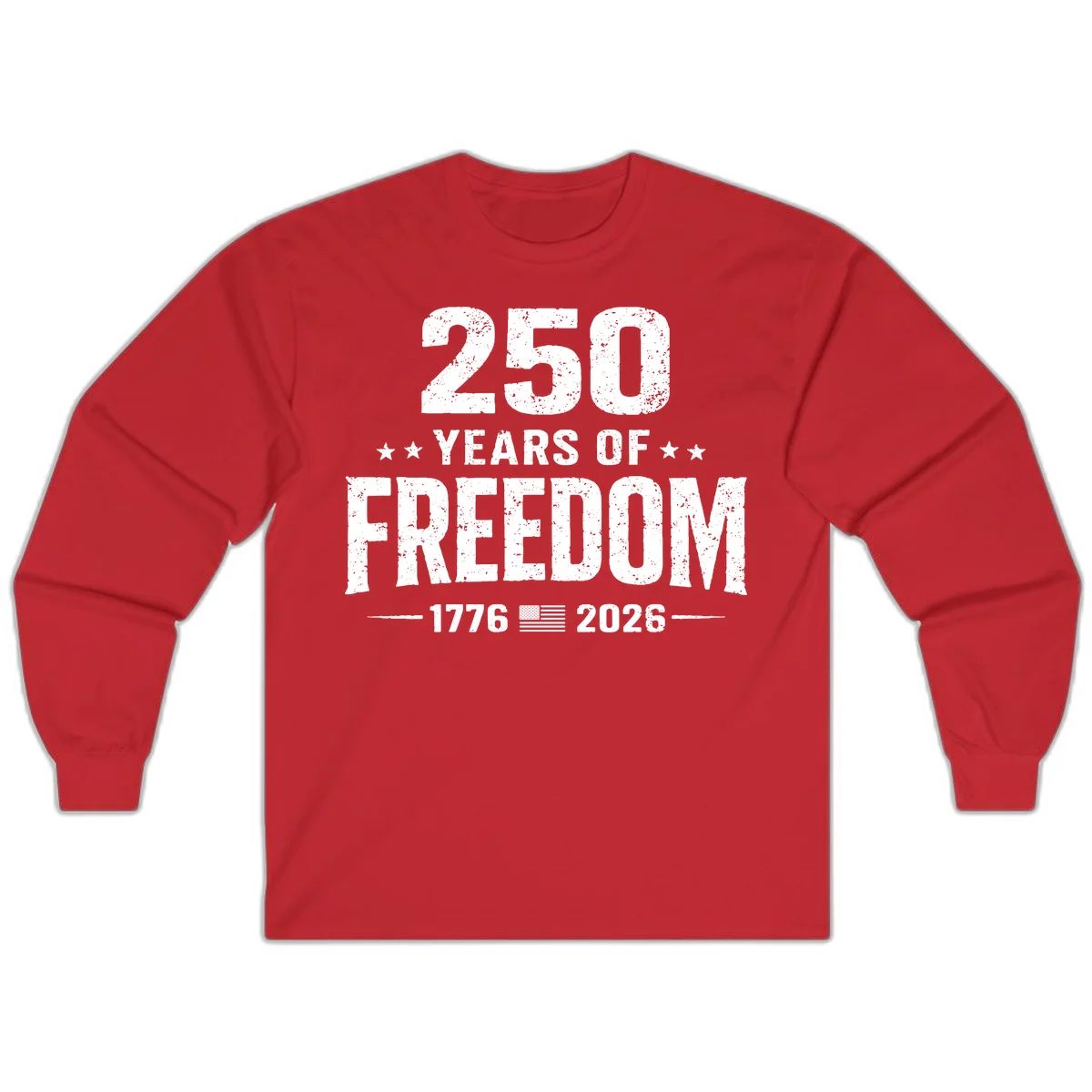 America's 250th Anniversary Freedom Celebration Long Sleeve in Red