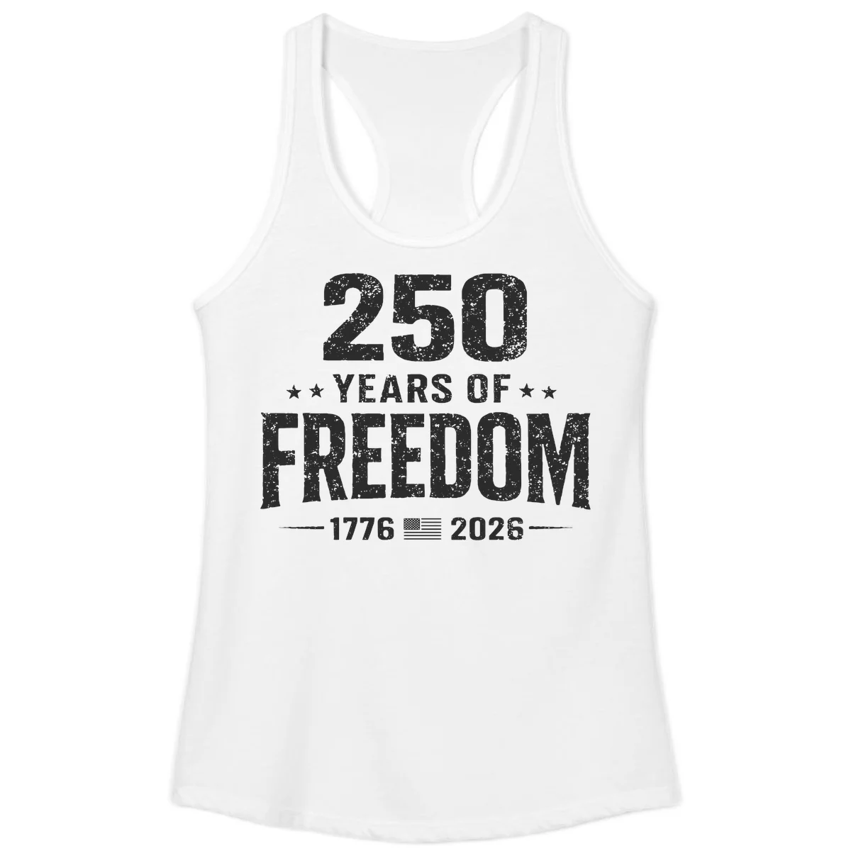 America's 250th Anniversary Freedom Celebration Ladies Tank in White