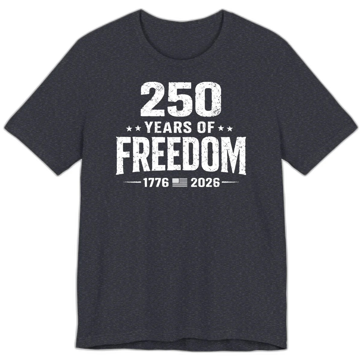 America's 250th Anniversary Freedom Celebration Premium T-Shirt in Heather Navy