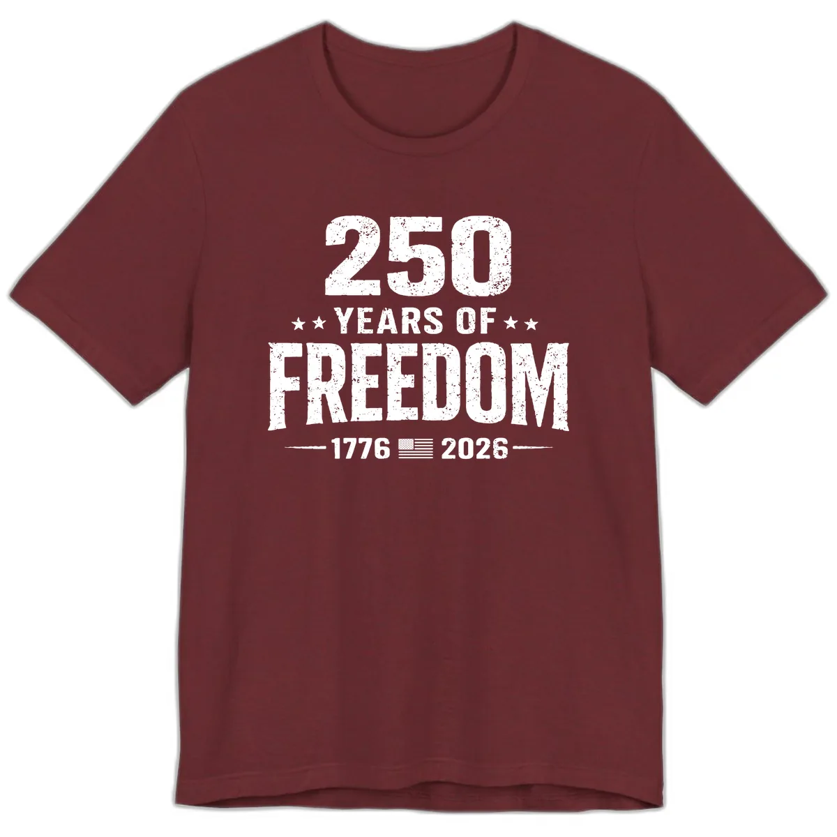 America's 250th Anniversary Freedom Celebration Premium T-Shirt in Heather Cardinal