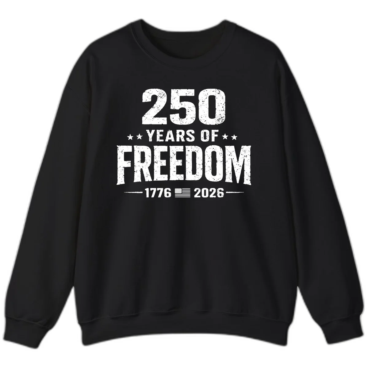 America's 250th Anniversary Freedom Celebration Sweatshirt in Black