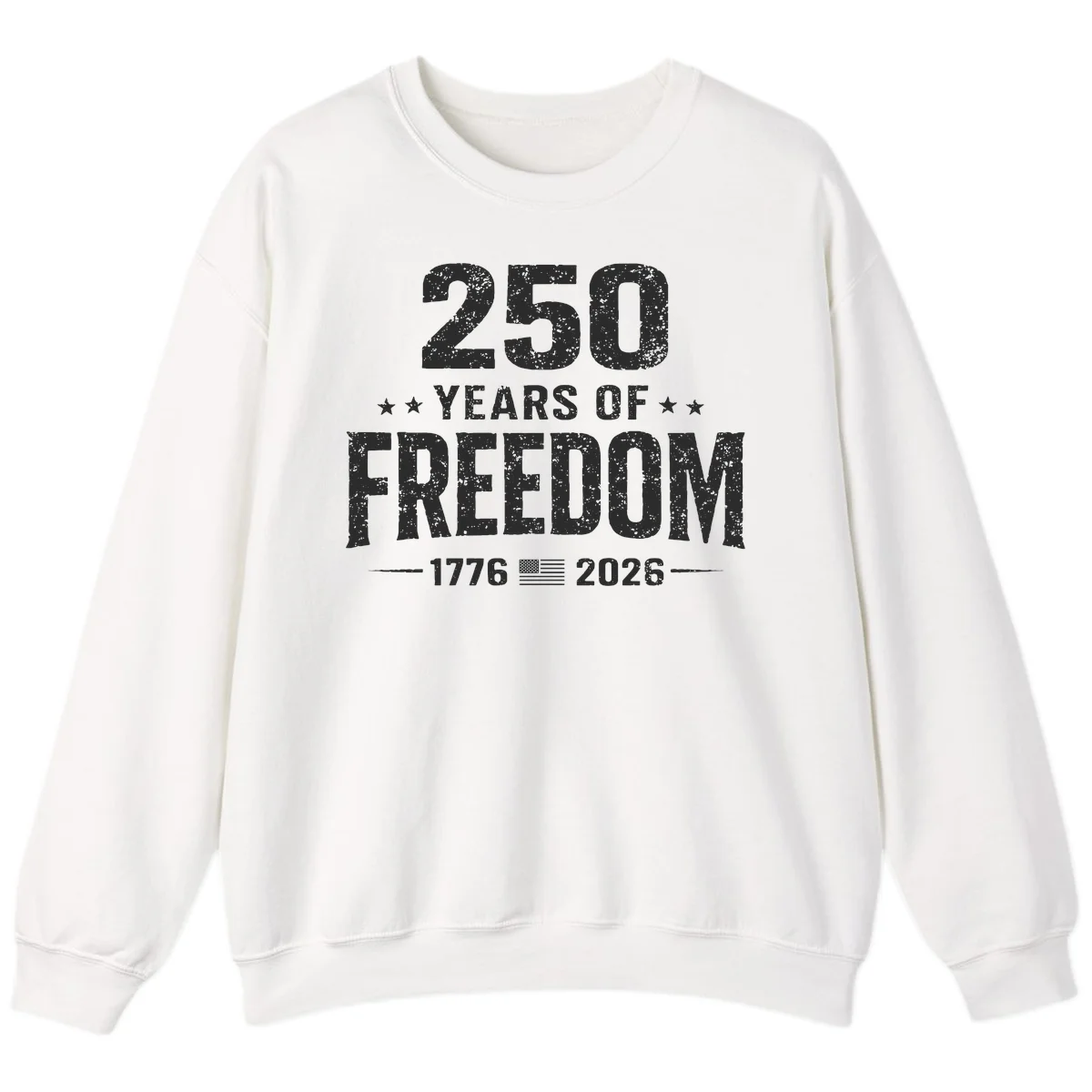 America's 250th Anniversary Freedom Celebration Sweatshirt in White