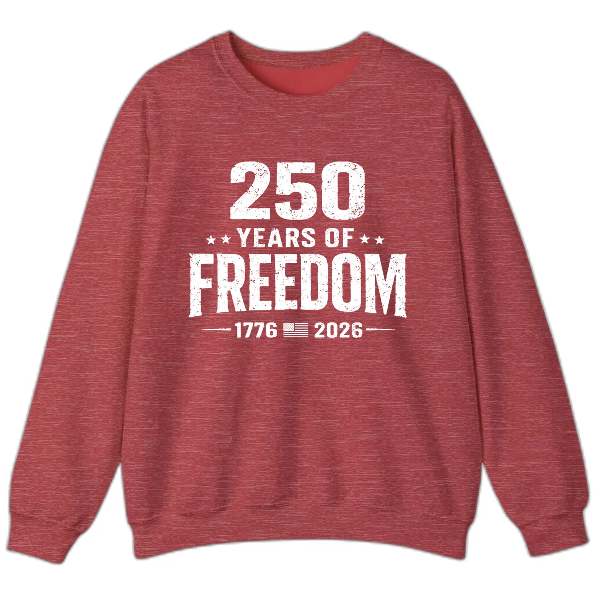 America's 250th Anniversary Freedom Celebration Sweatshirt in Heather Scarlet Red