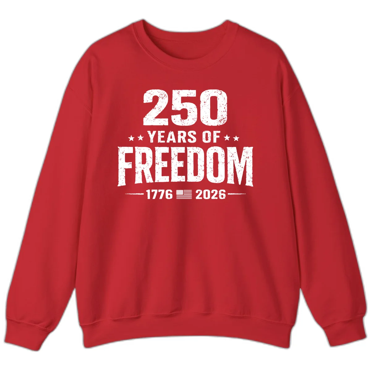 America's 250th Anniversary Freedom Celebration Sweatshirt in Red