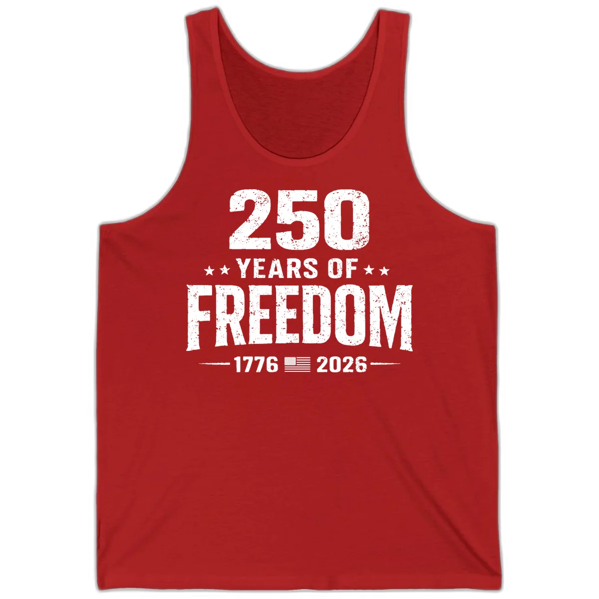 America's 250th Anniversary Freedom Celebration Tank in Red