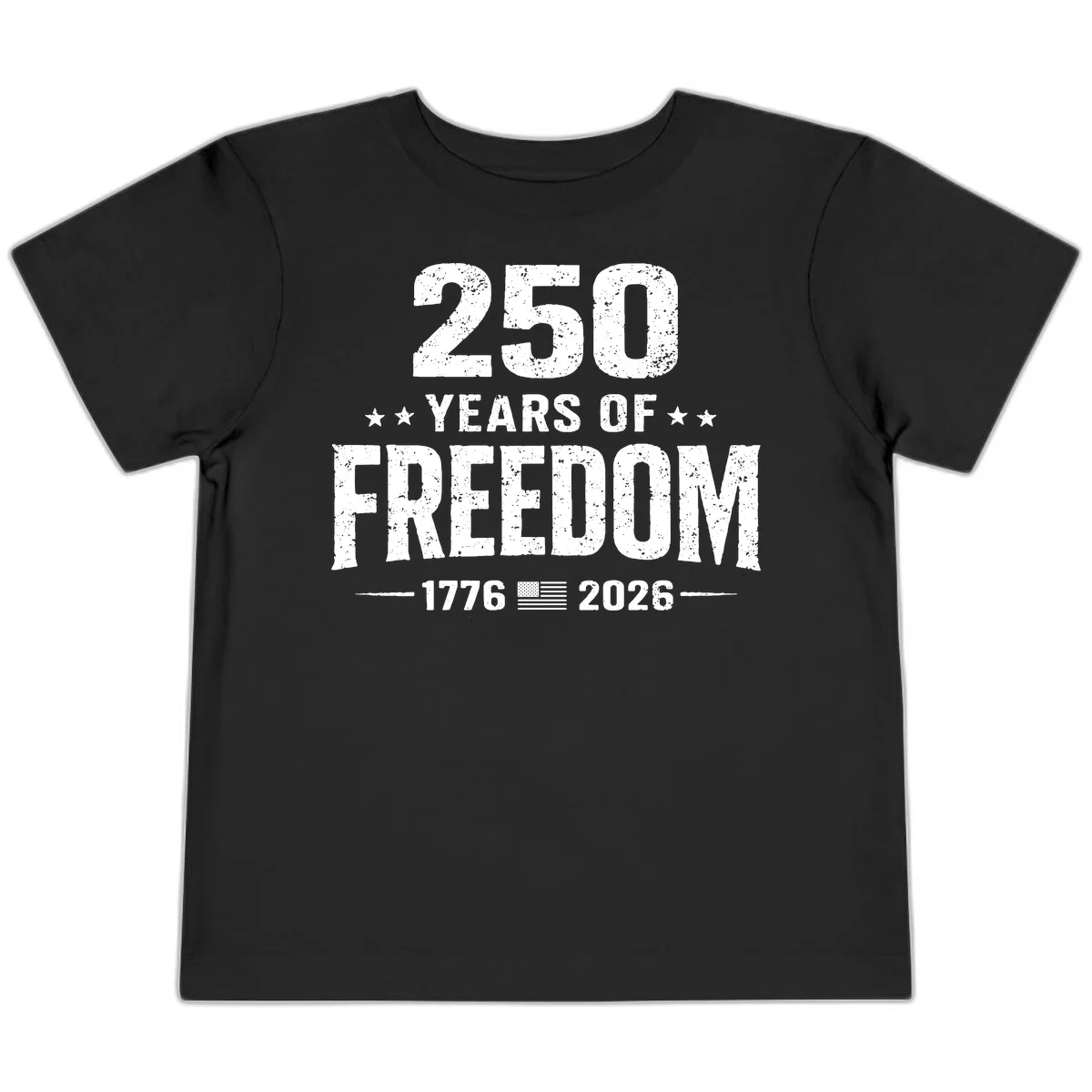 America's 250th Anniversary Freedom Celebration Toddler T-Shirt in Black