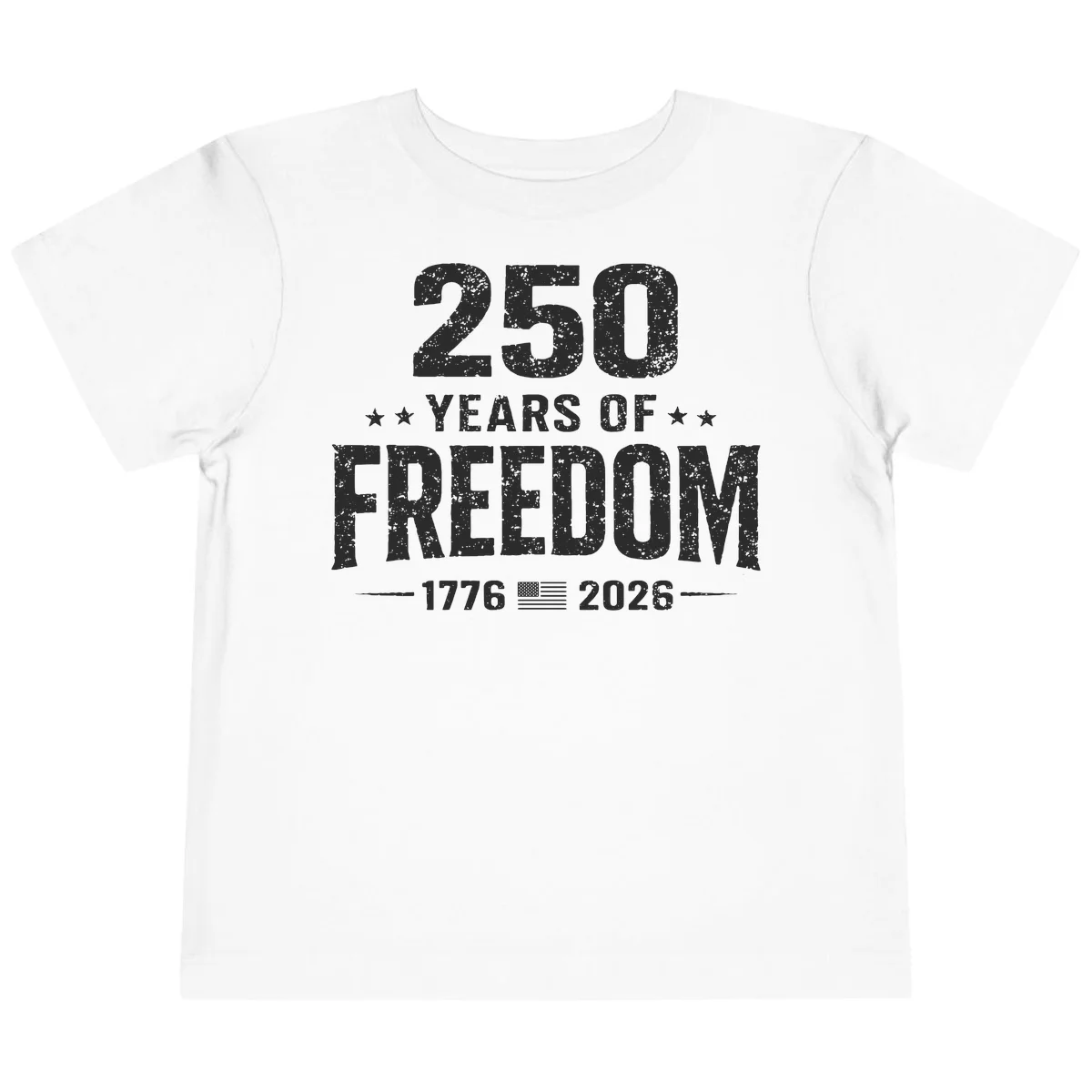 America's 250th Anniversary Freedom Celebration Toddler T-Shirt in White
