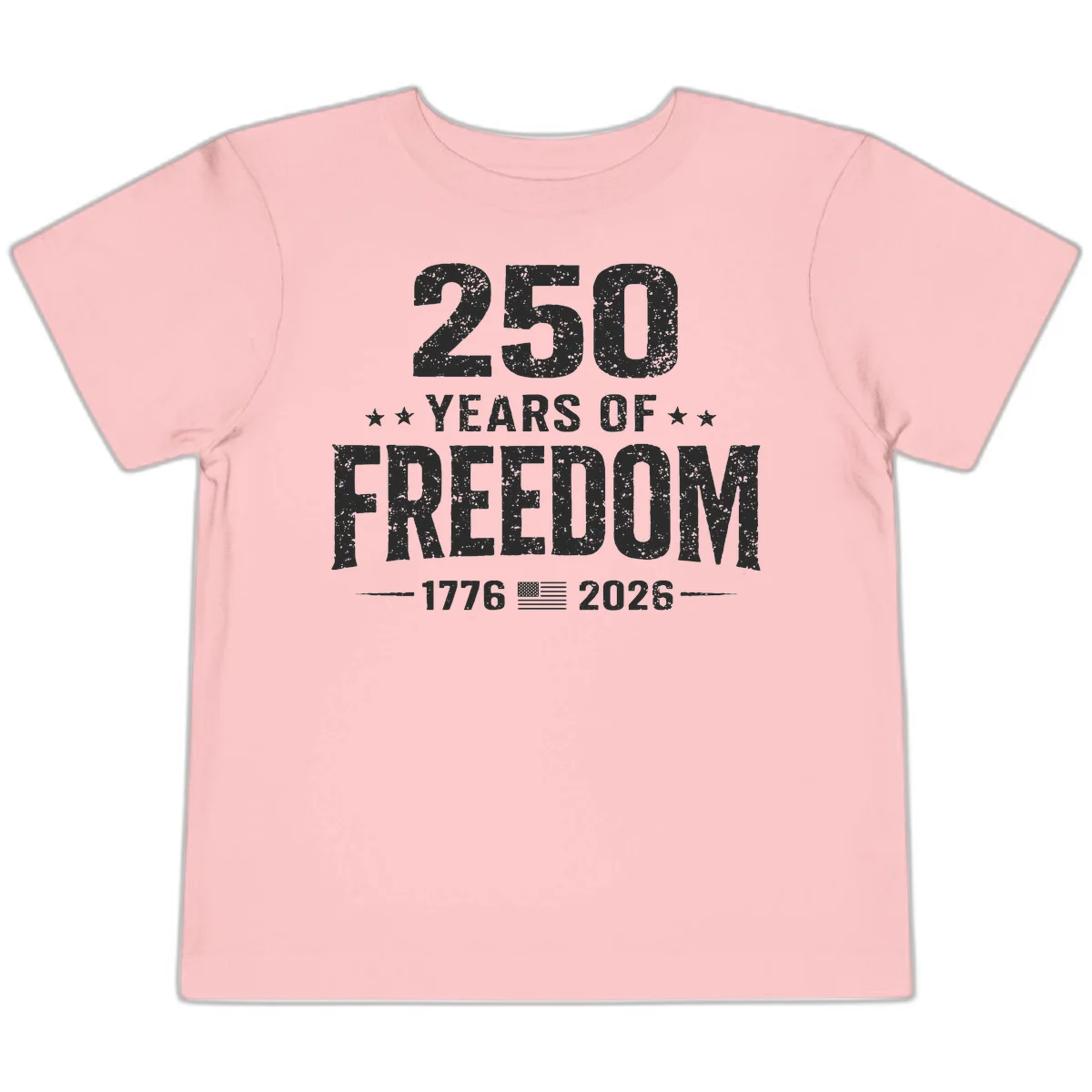 America's 250th Anniversary Freedom Celebration Toddler T-Shirt in Pink