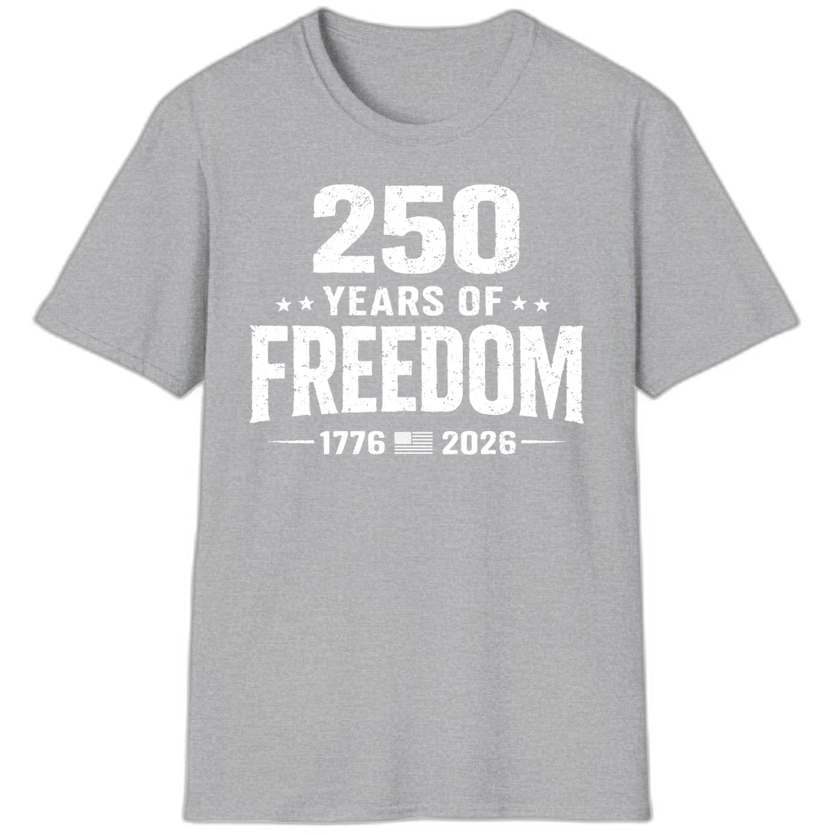 America's 250th Anniversary Freedom Celebration T-Shirt in Sport Grey