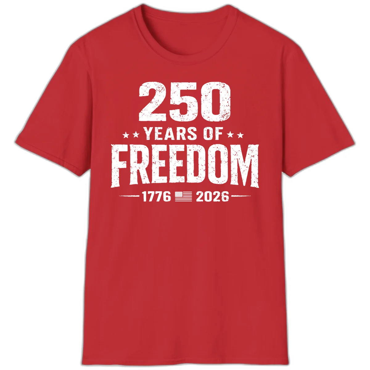 America's 250th Anniversary Freedom Celebration T-Shirt in Red