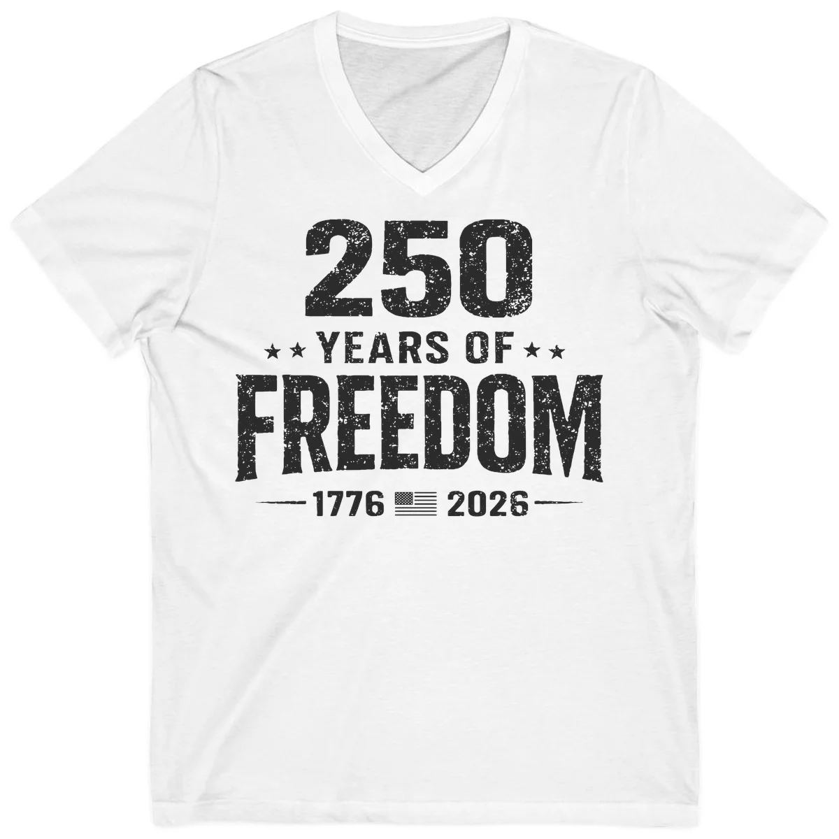 America's 250th Anniversary Freedom Celebration V-Neck in White