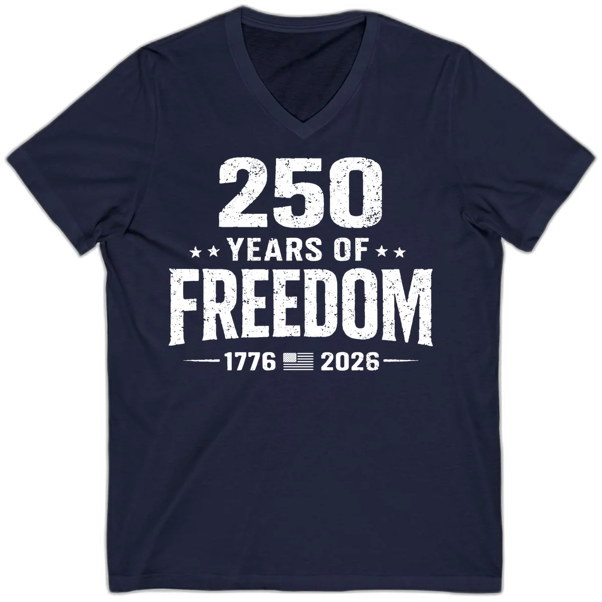 America's 250th Anniversary Freedom Celebration V-Neck in Navy
