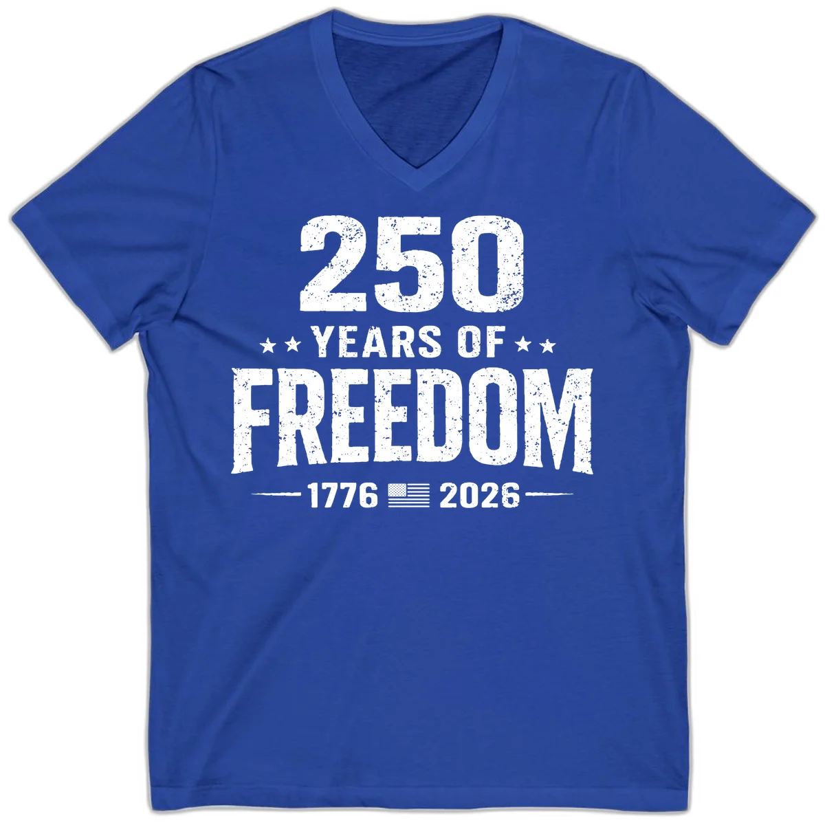 America's 250th Anniversary Freedom Celebration V-Neck in True Royal