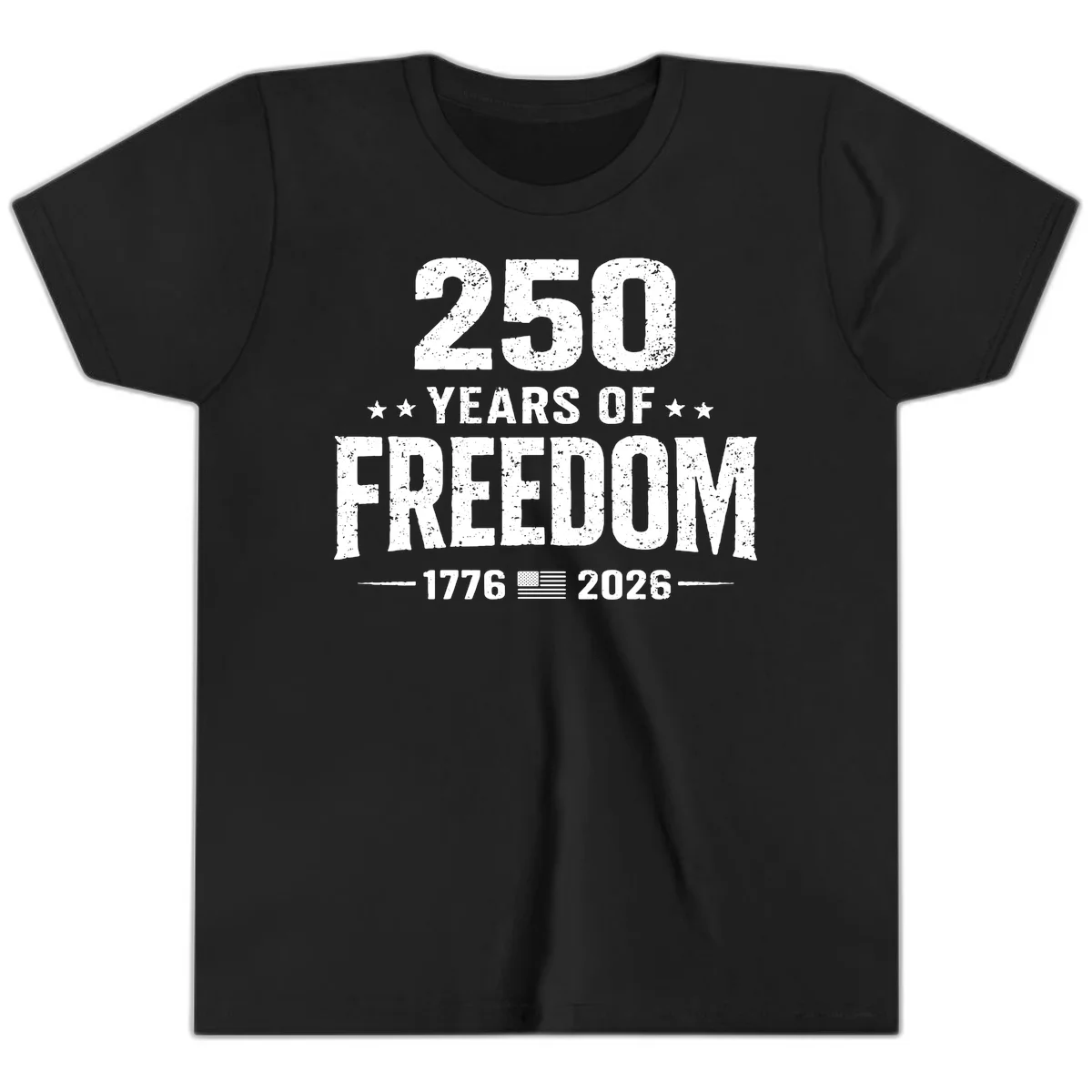 America's 250th Anniversary Freedom Celebration Youth T-Shirt in Black