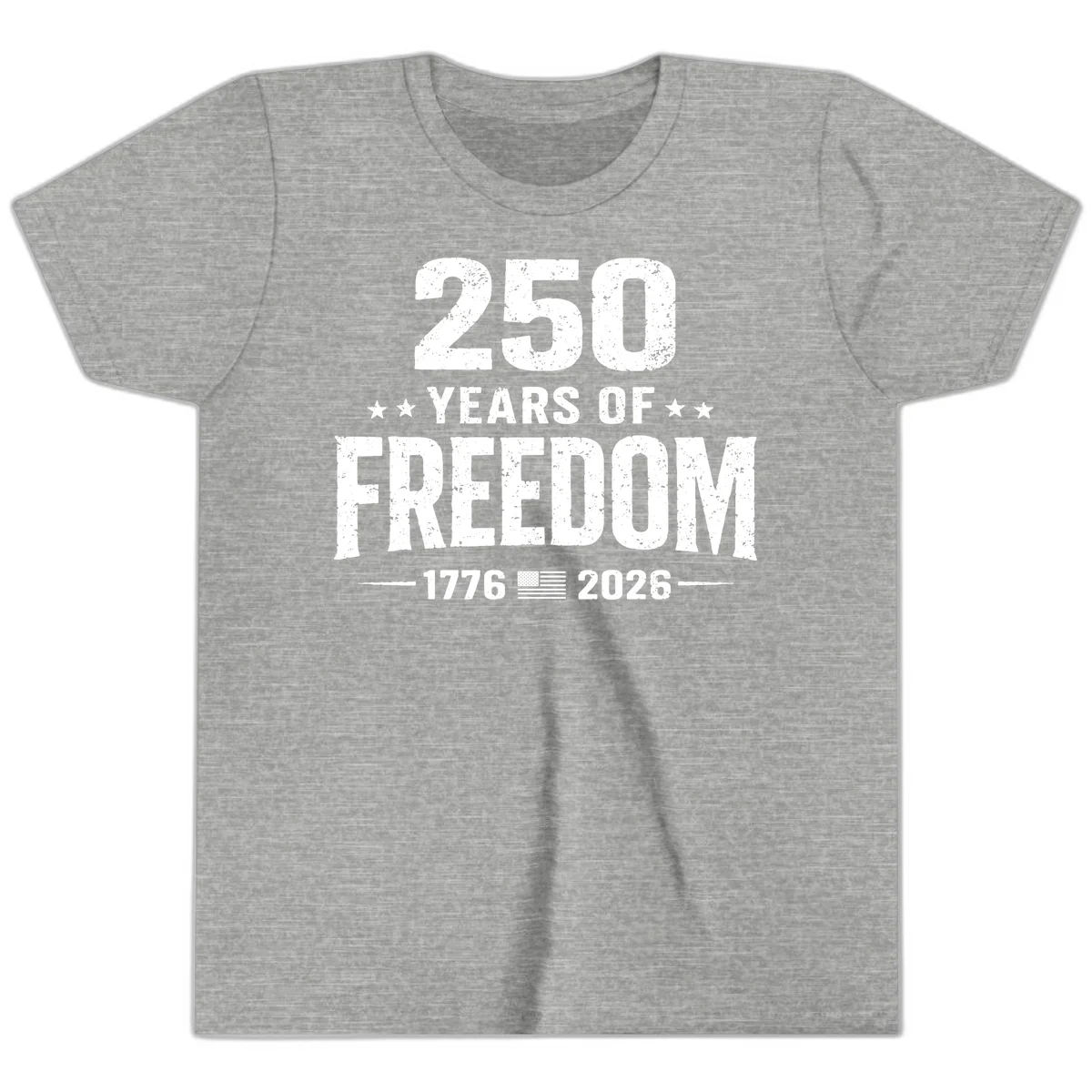 America's 250th Anniversary Freedom Celebration Youth T-Shirt in Athletic Heather