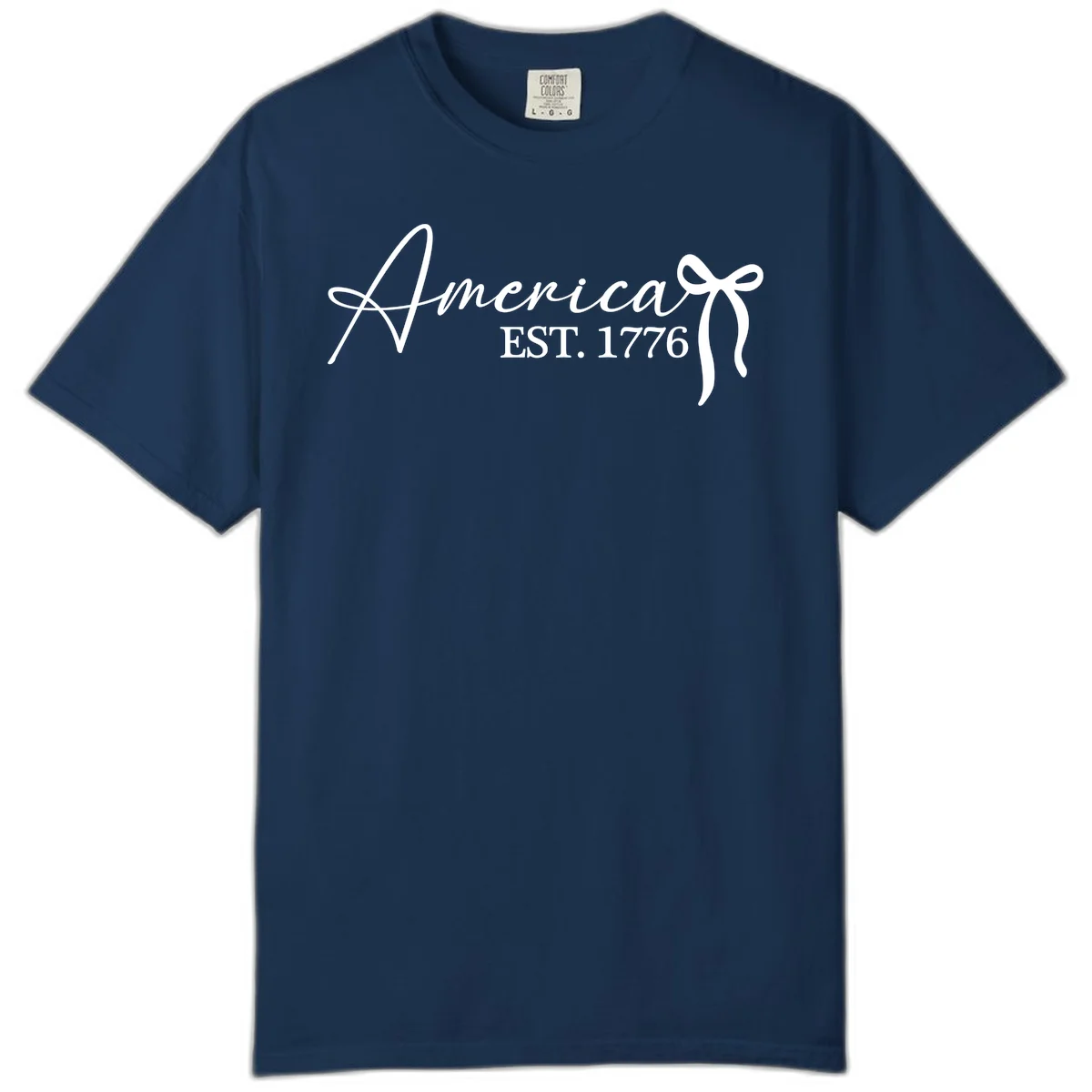 America Established 1776 Comfort Color in Navy
