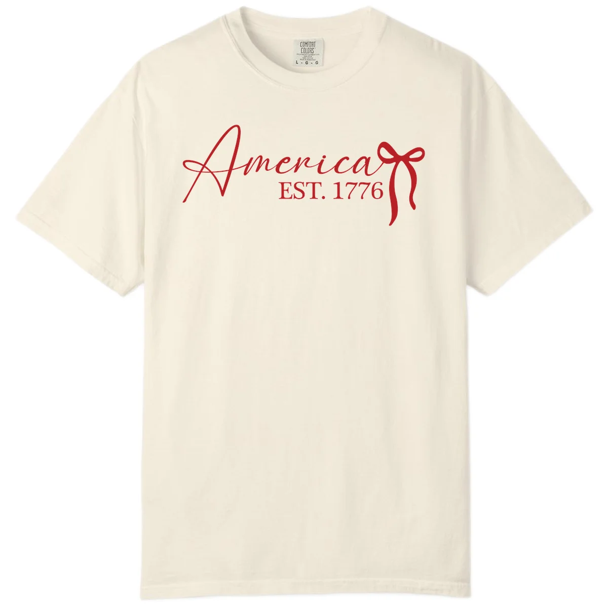 America Established 1776 Comfort Color in Ivory