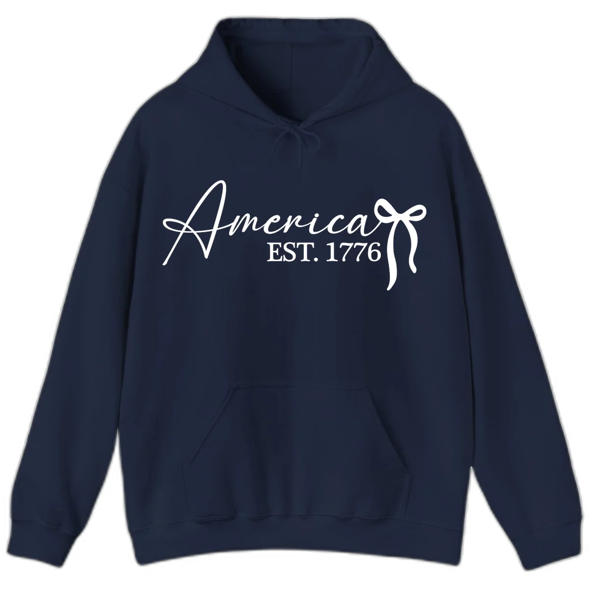 America Established 1776 Hoodie in Navy