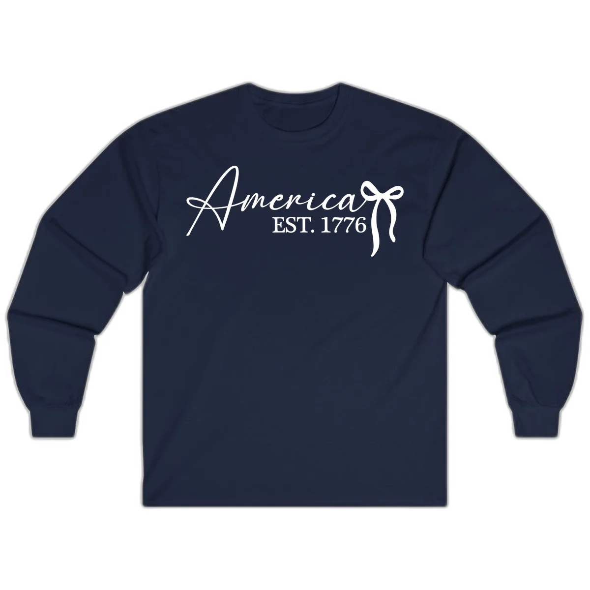 America Established 1776 Long Sleeve in Navy