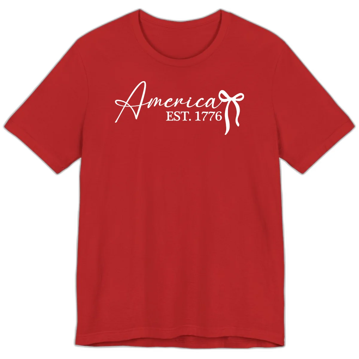 America Established 1776 Premium T-Shirt in Red