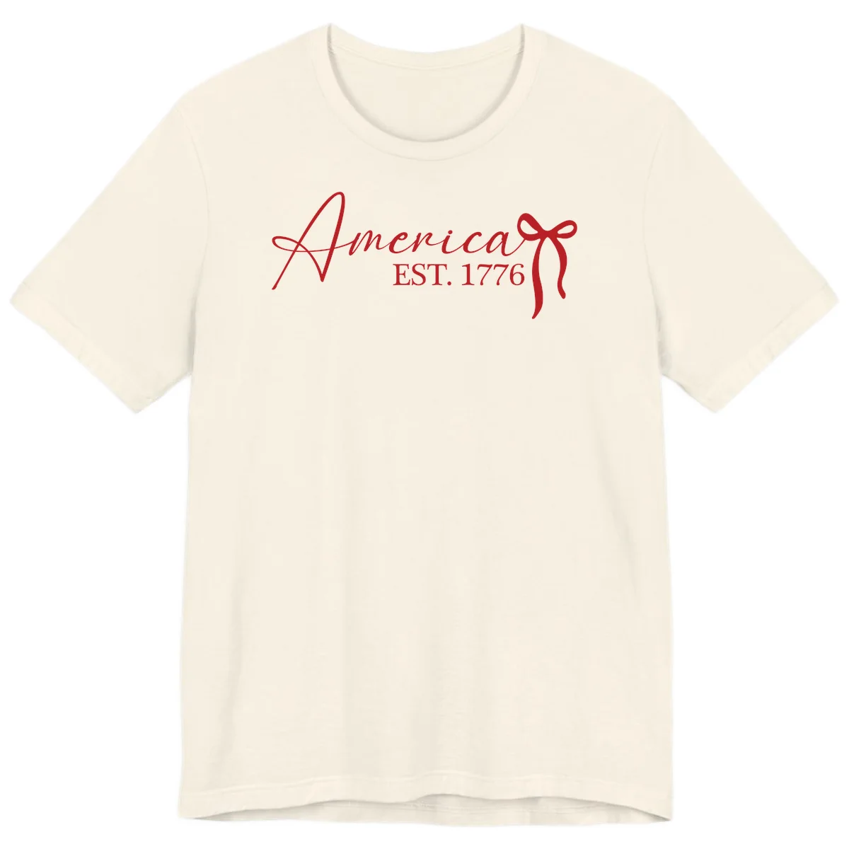 America Established 1776 Premium T-Shirt in Natural