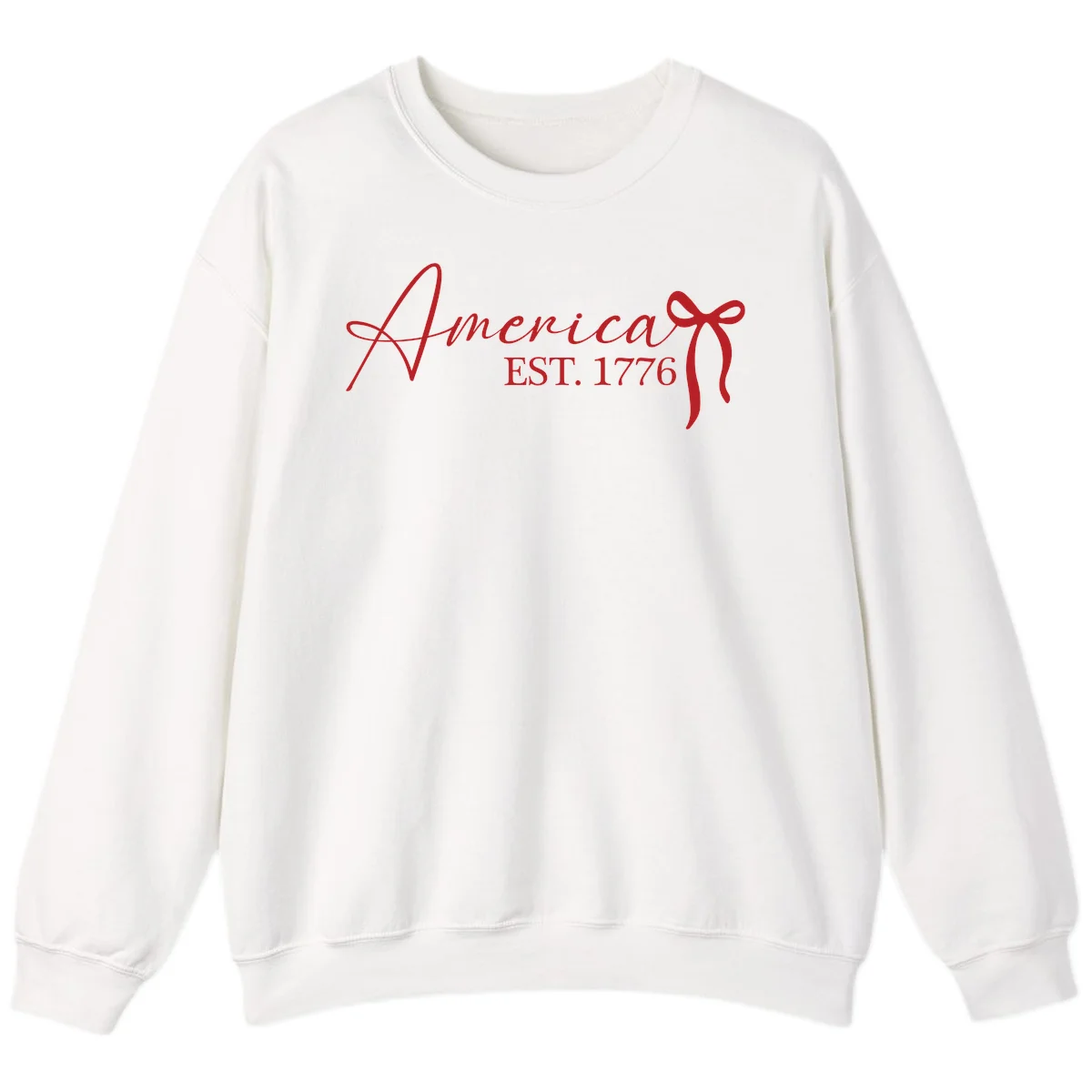 America Established 1776 Sweatshirt in White