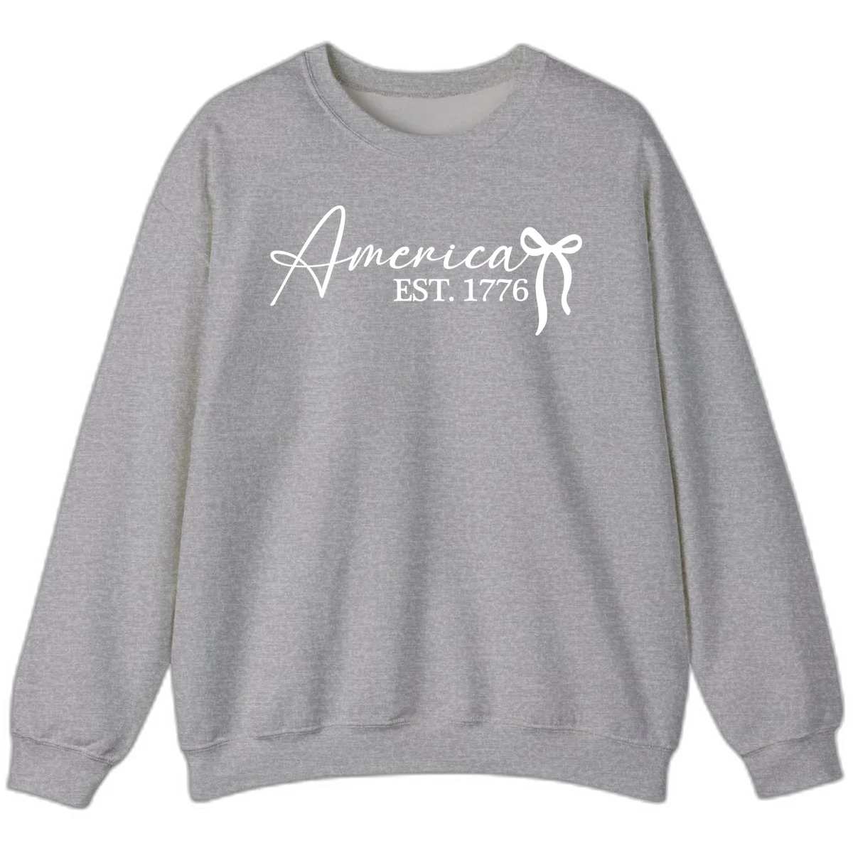 America Established 1776 Sweatshirt in Sport Grey