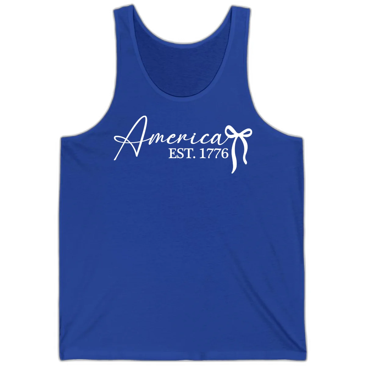 America Established 1776 Tank in True Royal