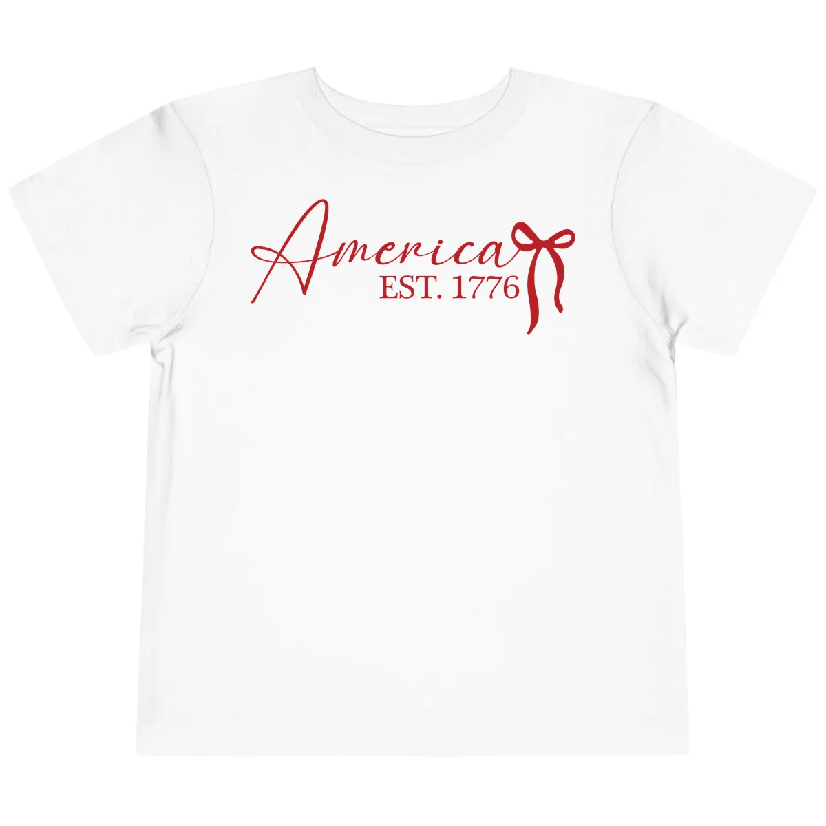America Established 1776 Toddler T-Shirt in White