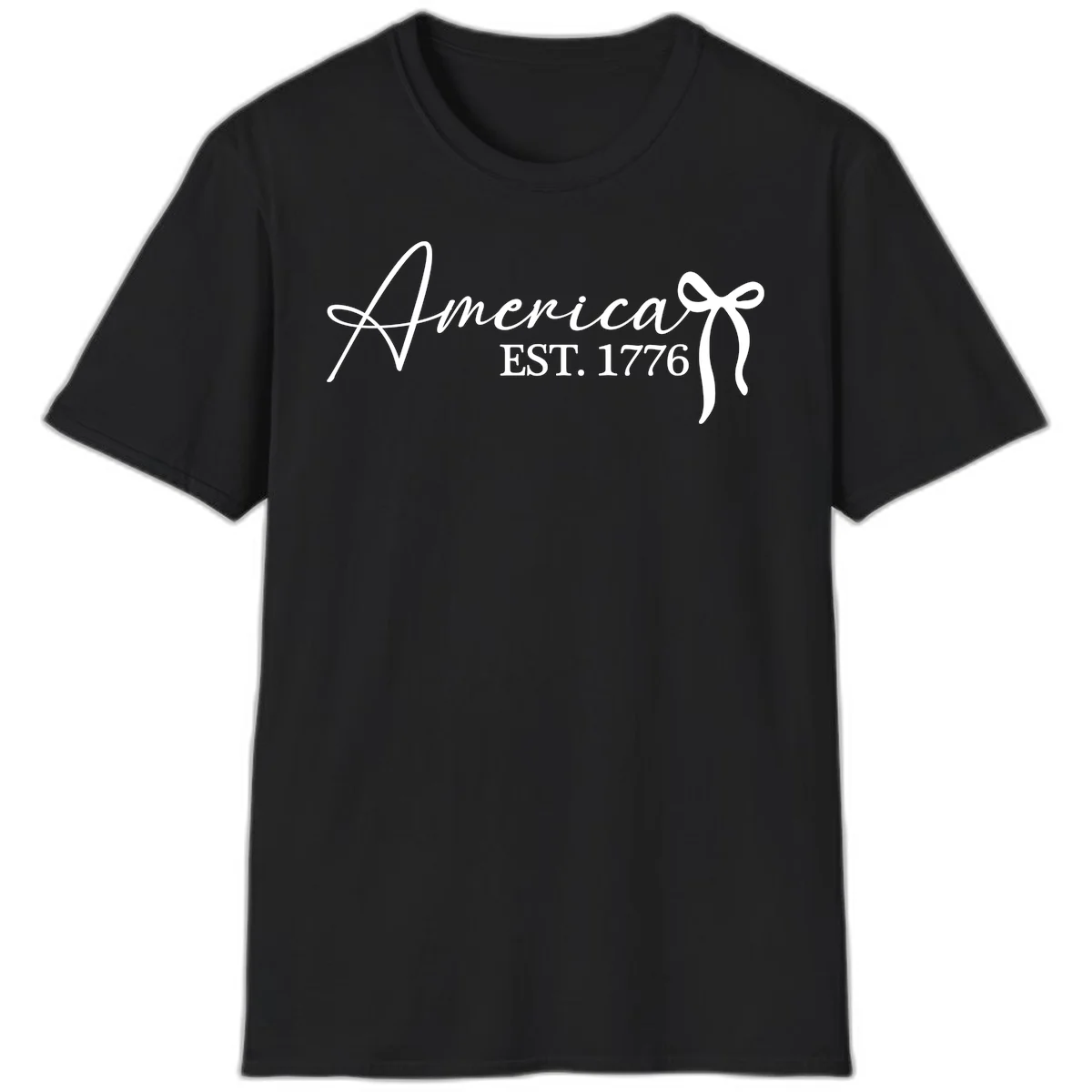 America Established 1776 T-Shirt in Black