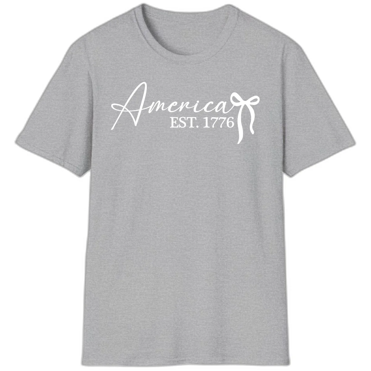 America Established 1776 T-Shirt in Sport Grey