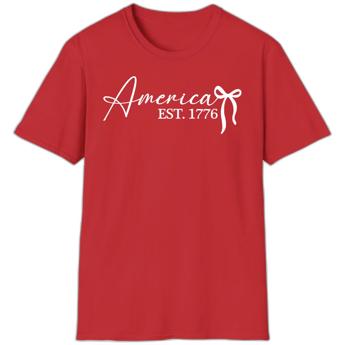 America Established 1776 T-Shirt in Red