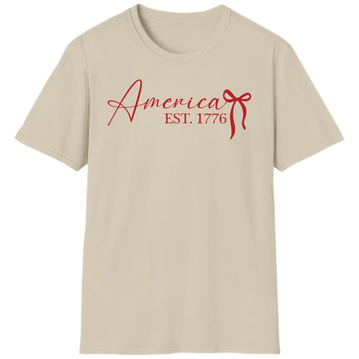 America Established 1776 T-Shirt in Sand