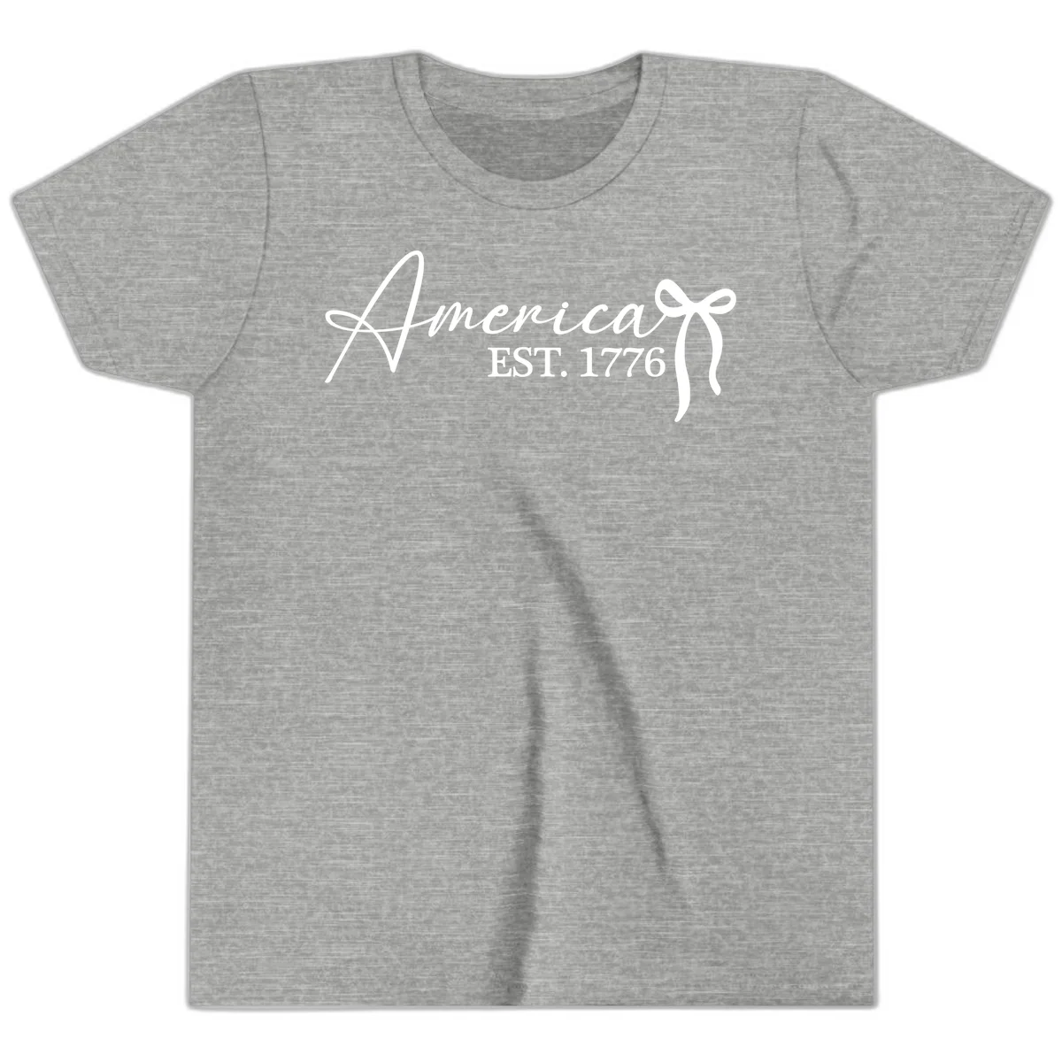 America Established 1776 Youth T-Shirt in Athletic Heather