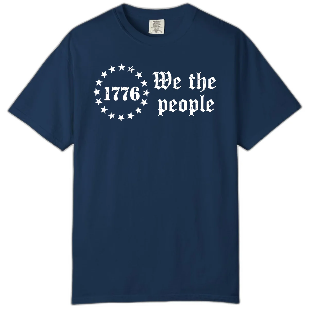 We The People Est 1776 Comfort Tee in Navy