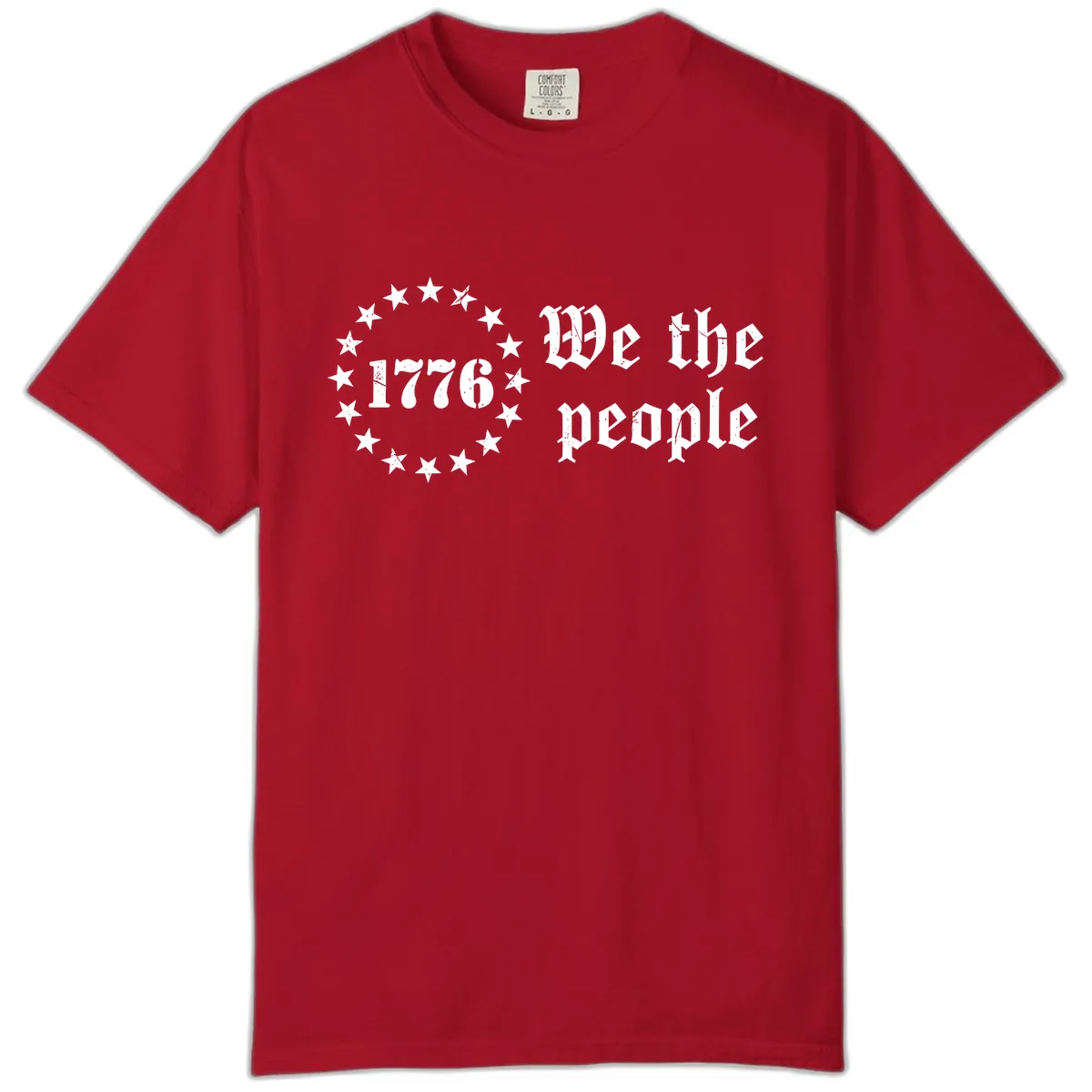 We The People Est 1776 250 Years Celebration Comfort Color in Red