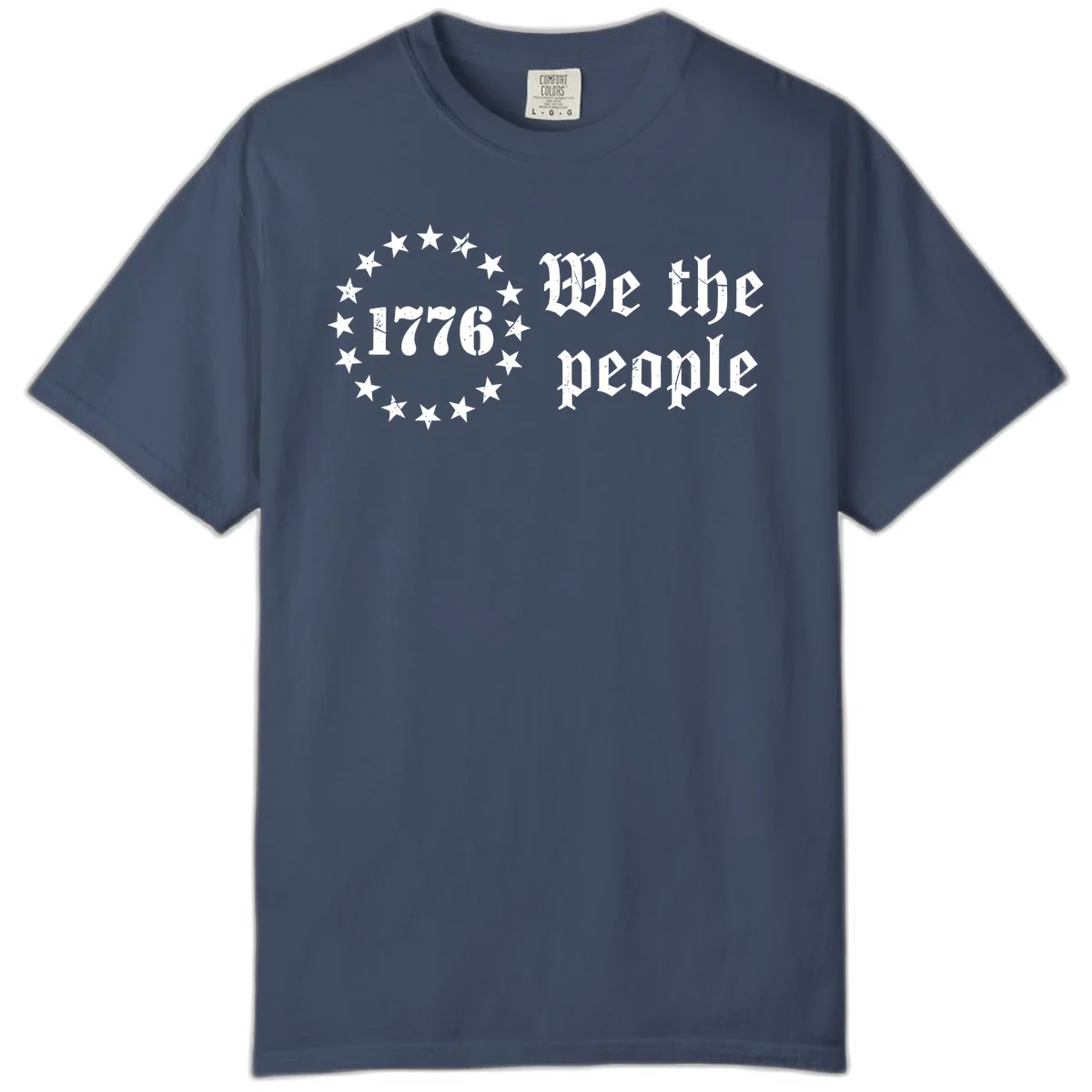 We The People Est 1776 Comfort Tee in Midnight