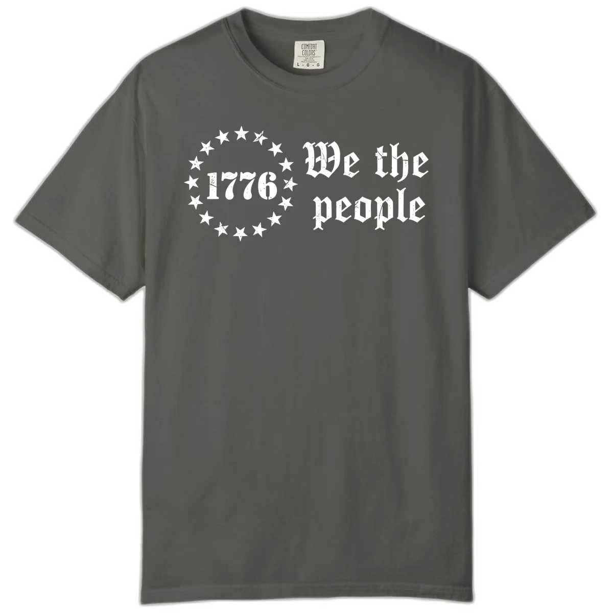 We The People Est 1776 Comfort Tee in Pepper