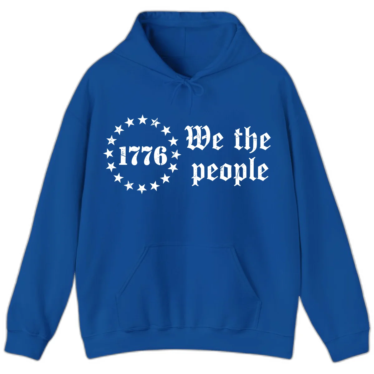We The People Est 1776 Hoodie in Royal
